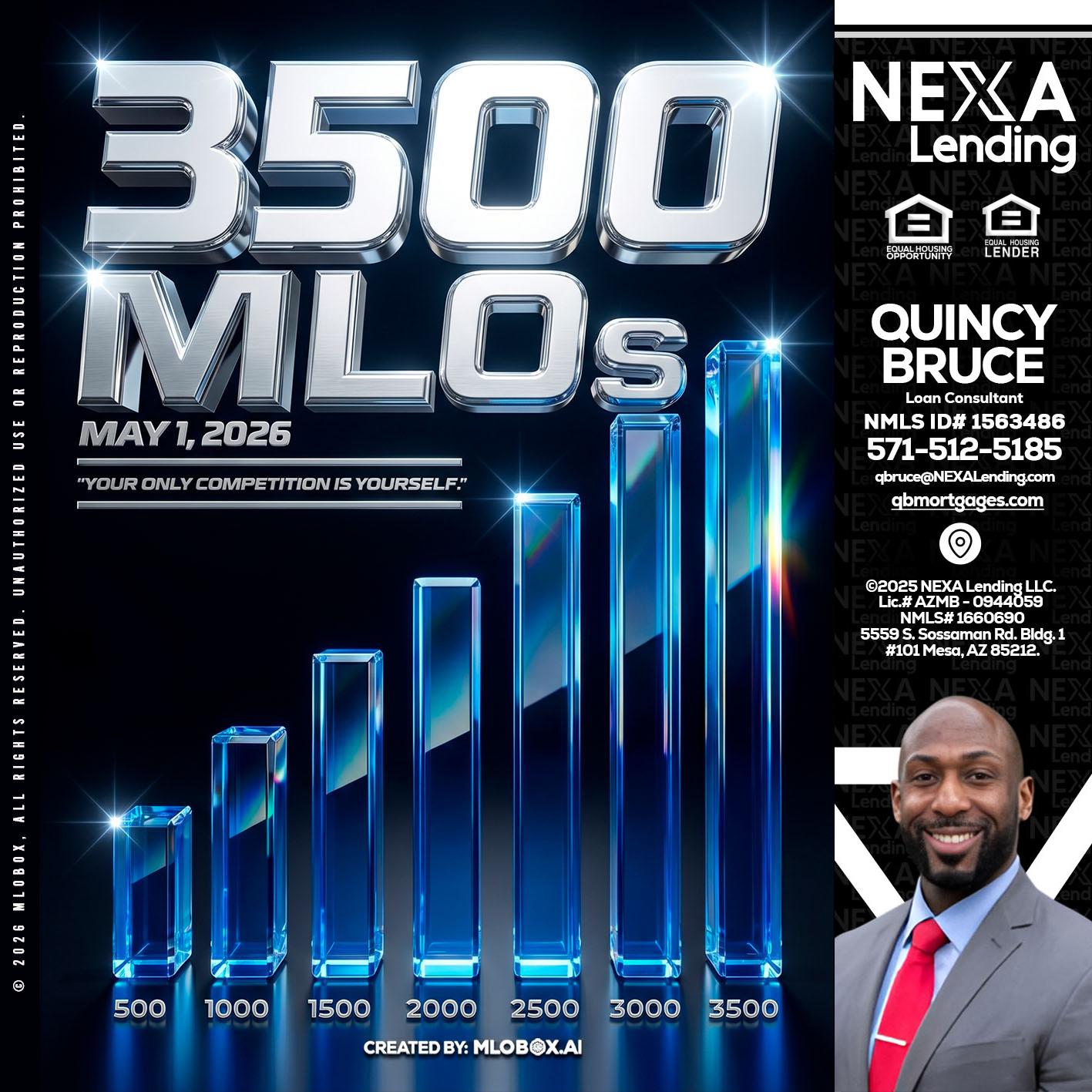 3500 MLOs - Quincy Bruce -Loan Consultant