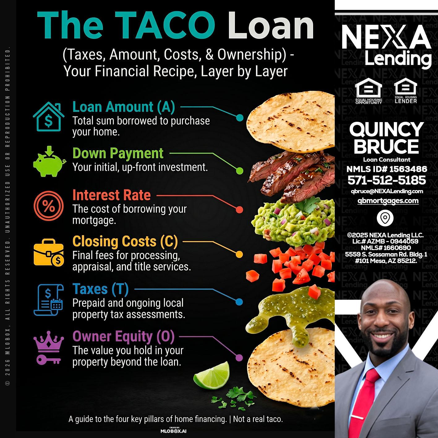 taco loan - Quincy Bruce -Loan Consultant