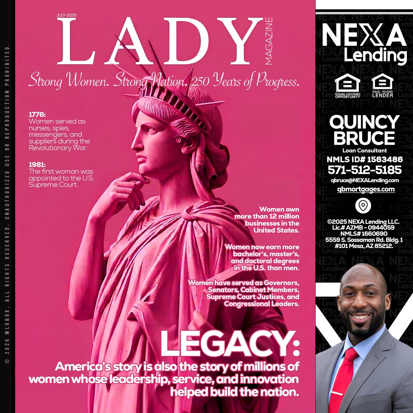 LADY LIBERTY! - Quincy Bruce -Loan Consultant